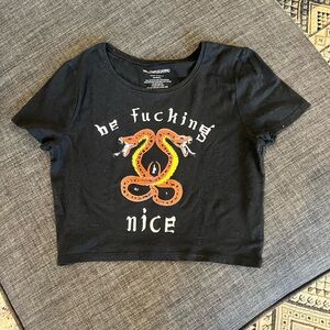 Graphic crop tee shirt size XS/S